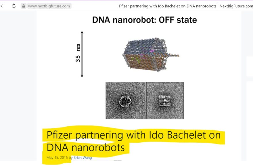 Pfizer MRNA Covid-19 vaccine graphene oxide DNA nanobot-Bachelet-Pfizer
