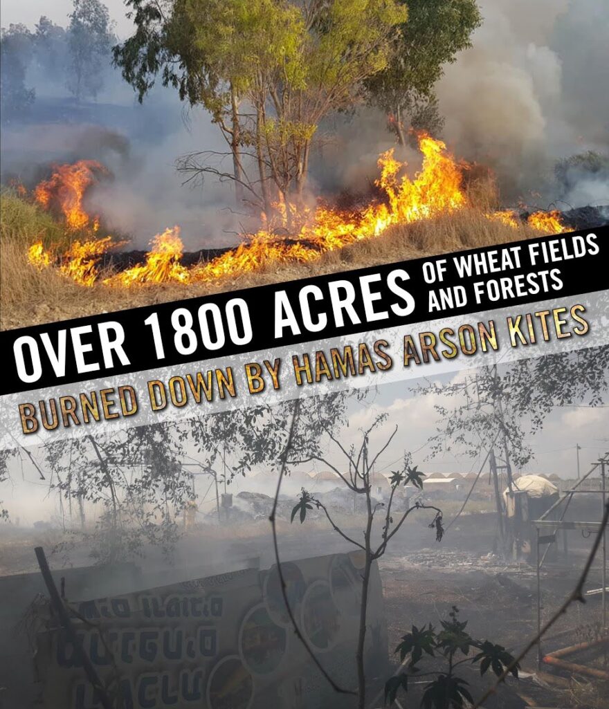 Hamas burned Israeli fields and forests-Total as of 04June2018