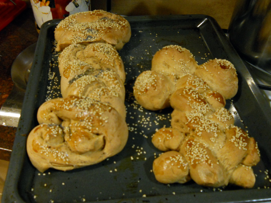 Shlissel or Key Challah served on the first Shabbat after Pesach