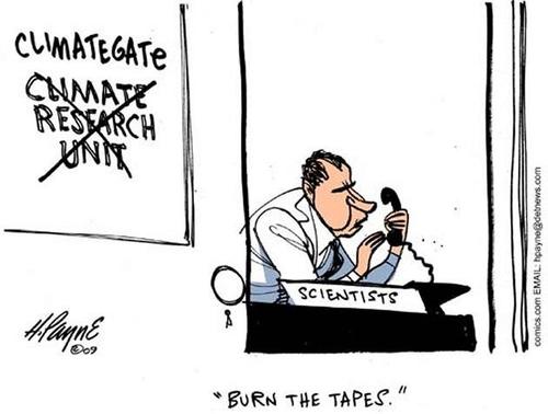 Climategate Scientist-Nixon "Burn the Tapes"