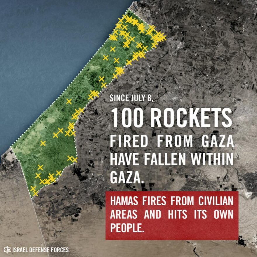 Have you heard? #Hamas are launching rockets at..... #Gaza over 100 times in 9 days. via @IDFSpokesperson: pic.twitter.com/zAMpL3K3ar