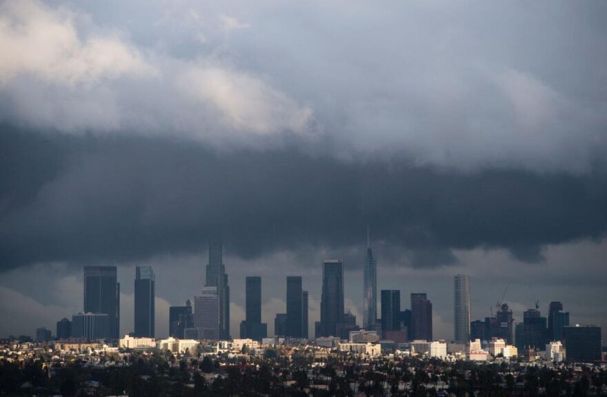 Clouds over Los Angeles, via AFP/Getty