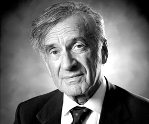Eliezer "Elie" Wiesel KBE (/ˈɛli vɨˈzɛl/; born September 30, 1928) is a Romanian-born Jewish-American[1] professor and political activist. He is the author of 57 books, including Night, a work based on his experiences as a prisoner in the Auschwitz, Buna, and Buchenwald concentration camps. Wiesel is also the Advisory Board chairman of the newspaper Algemeiner Journal. When Wiesel was awarded the Nobel Peace Prize in 1986, the Norwegian Nobel Committee called him a "messenger to mankind", stating that through his struggle to come to terms with "his own personal experience of total humiliation and of the utter contempt for humanity shown in Hitler's death camps", as well as his "practical work in the cause of peace". Wiesel had delivered a powerful message "of peace, atonement and human dignity" to humanity.