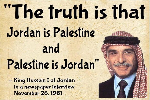 Palestine is Jordan, Jordan is Palestine