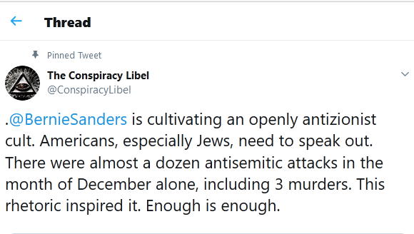BernieSanders is cultivating an openly antizionist cult