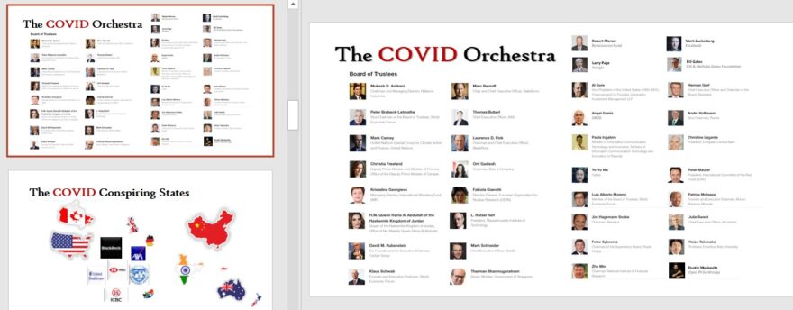 The ‘Covid Orchestra’ – the people profiting from ‘Covid 19’ behind the scenes: