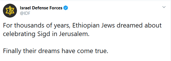 For thousands of years, Ethiopian Jews dreamed about celebrating Sigd in Jerusalem. Finally their dreams have come true.