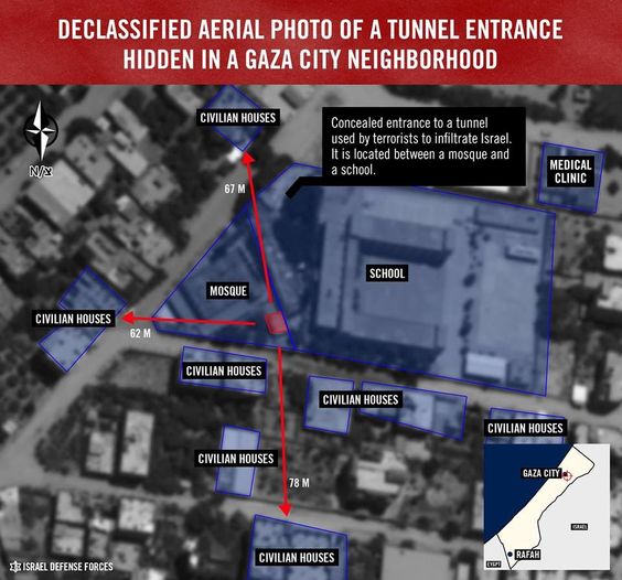 Terror Tunnels under Mosques in Gaza