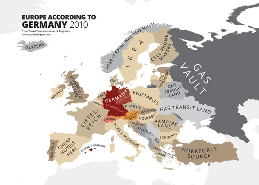 Map: Europe according to Germany-2010