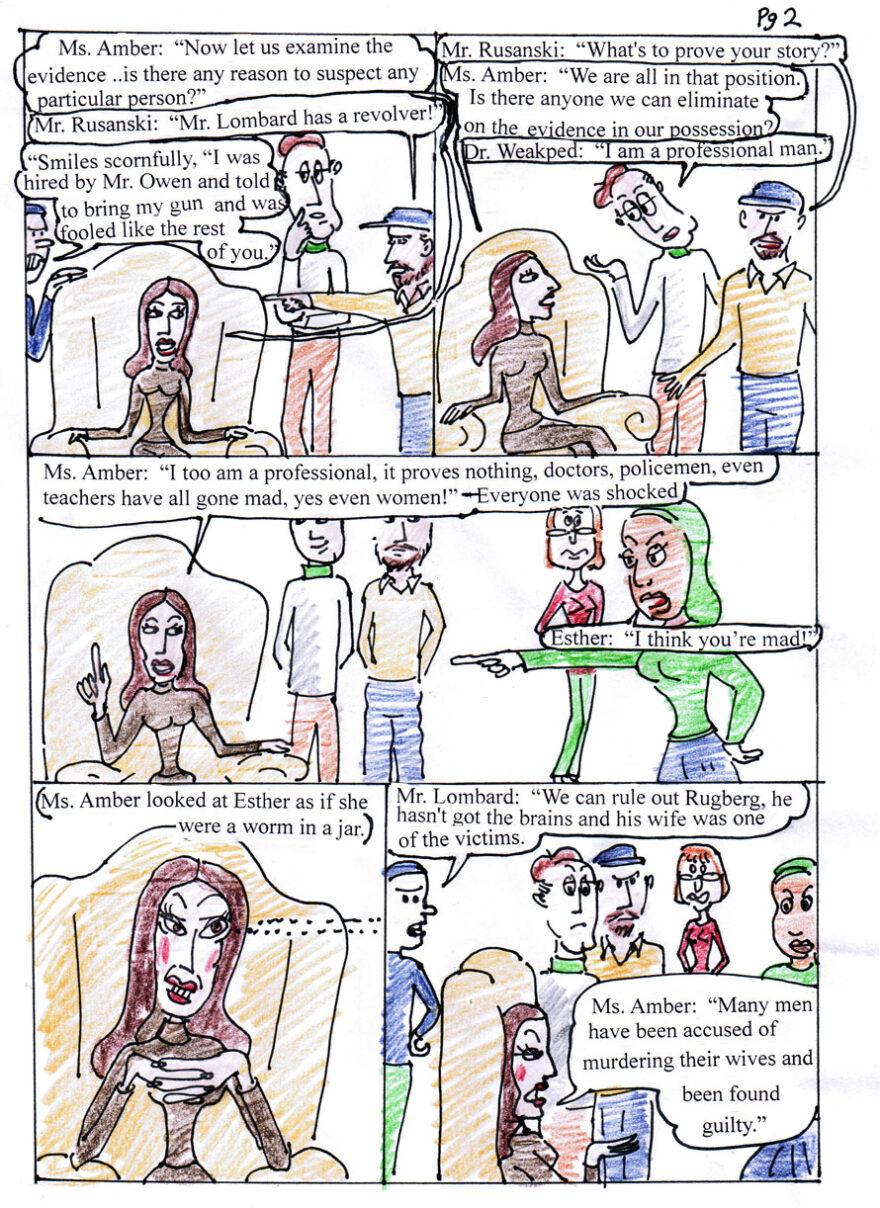 Ullpan At Monkey Moon Chapter 4 page 2; The great Ulpan Murder Mystery Chapter 4 based on the Agatha Cristie's "And Then there were none"