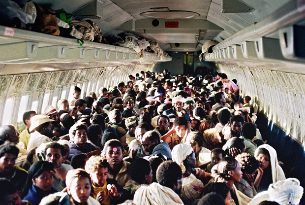 Operation Solomon:The operation set a world record for single-flight passenger load on May 24, 1991, when an El Al 747 carried 1,122 passengers to Israel (1,087 passengers were registered, but dozens of children hid in their mothers' robes).