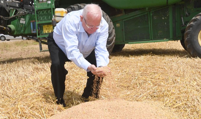 President Reuven Rivlin in Wheat Field Gaza vicinity