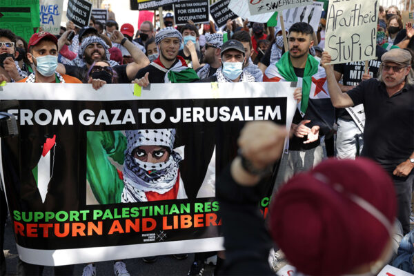 Pro-Palestinian rally in Washington during Operation Guardian of the Walls Photo-Getty Images