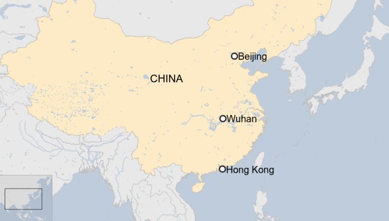 Wuhan, China Map