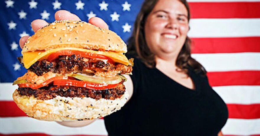 American fat burger - Obesity has been linked with COVID-19 complications in recent studies. Image: istockphoto