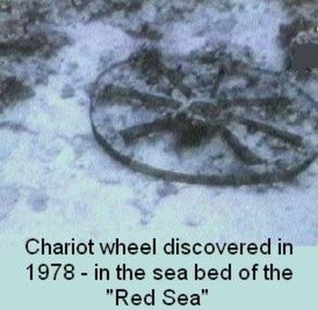 archaeological proof of the splitting of the red sea-Chariot Wheel