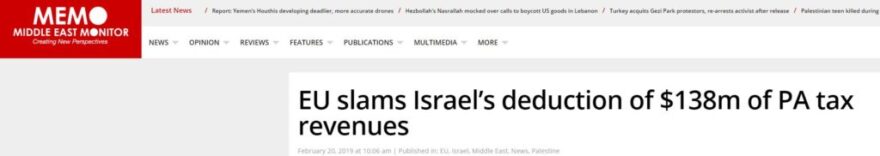 Most people never read beyond headlines. Often they tell you all you need to know. Like this headline: that has the EU ‘slamming’ Israel: