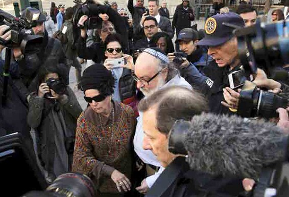 Jonathan and Esther Pollard leave the courthouse in New York on the day of his release 20November2015-Justice for Jonathan Pollard-Courtesy