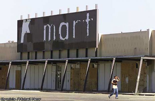 K-Mart boarded up Store