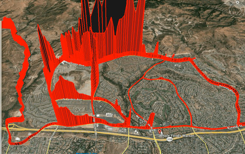 Map shows the spread of methane over the Los Angeles area and researchers from Eco Watch report that elevated levels of natural gas have been detected as far as 10 miles from the leak:
