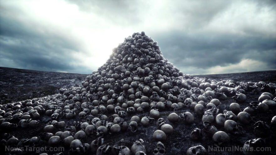 Skull-Hell-Apocalypse-Pile-Bones-Cemetery-Genocide