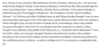 And from The Invention of Palestine, Zachary J. Foster, A DISSERTATION PRESENTED TO THE FACULTY OF PRINCETON UNIVERSITY IN CANDIDACY FOR THE DEGREE OF DOCTOR OF PHILOSOPHY RECOMMENDED FOR ACCEPTANCE BY THE DEPARTMENT OF NEAR EASTERN STUDIES, November 2017, page 53-54: