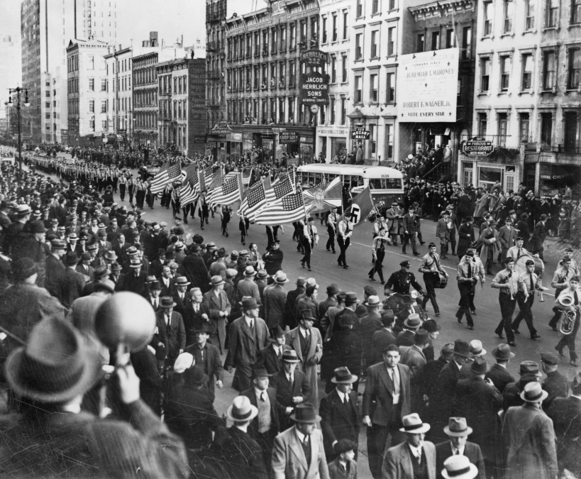 A Bund parade in New York, October 30, 1939. Credit: Library of Congress
