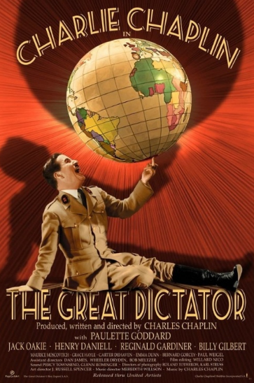 “The Great Dictator,” starring Charlie Chaplin in 1940, was one of the few films that directly attacked Adolf Hitler and Nazi Germany.