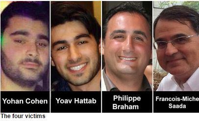 CRIF identified the victims of the attack Friday as Yoav Hattab, Philippe Braham, Yohan Cohen and Francois-Michel Saada.