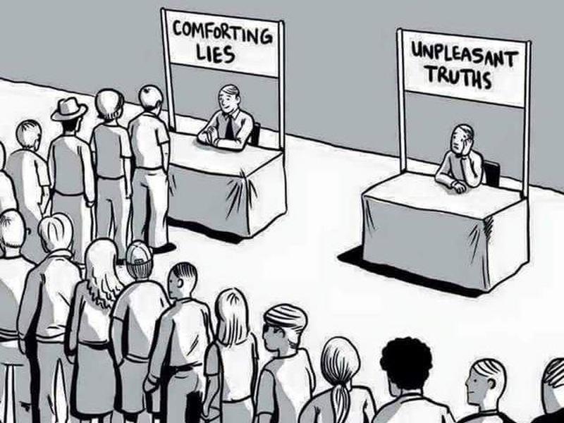 People in line for Lies or Truth