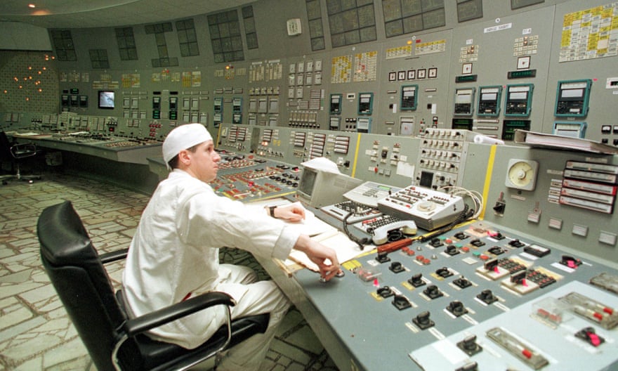 Chernobyl nuclear power plant in Ukraine, 1999. Photograph: Efrem Lukatsky/AP