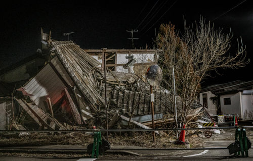 Collapsed homes and other structures are pretty common across Futaba, Fukushima-2021-March-11