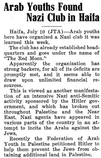 Arab Youths Found Nazi Club in Haifa
