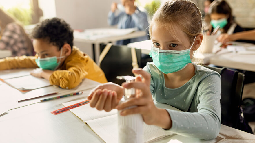 Children School Pandemic-Mask-Hand Sanitizer
