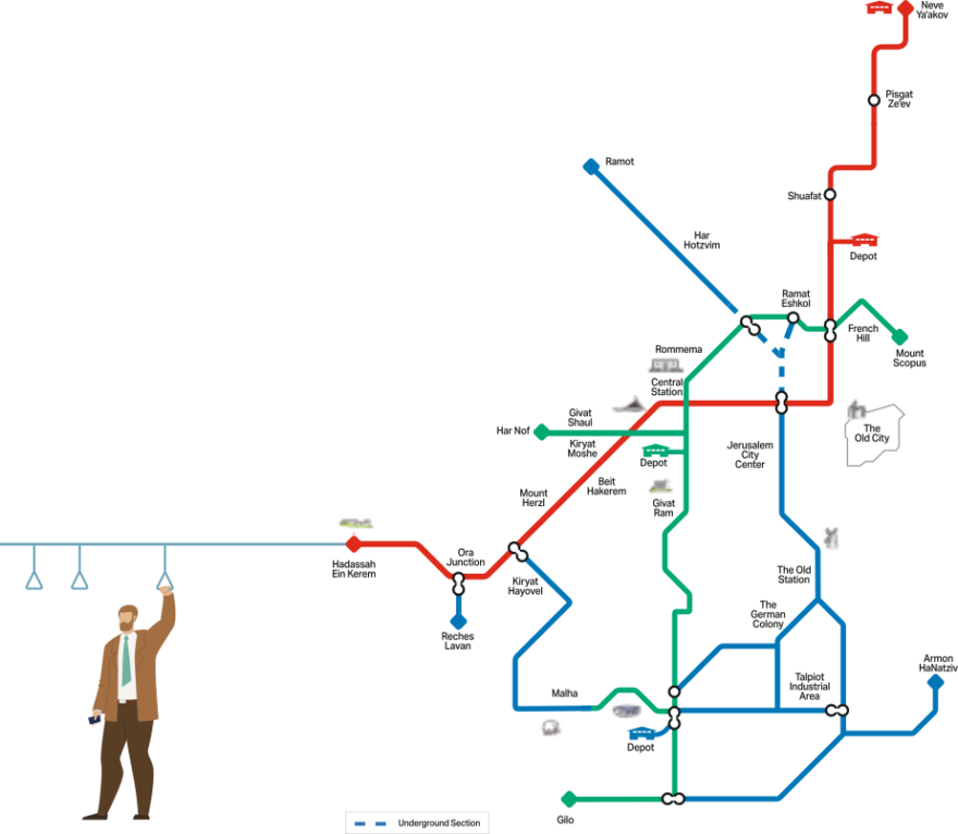 Jerusalem Light Rail Map-Planned New Lineshttps://jlrt.org.il/