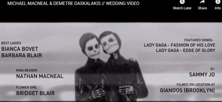 MICHAEL MACNEAL & DEMETRE DASKALAKIS // WEDDING VIDEO closing credits