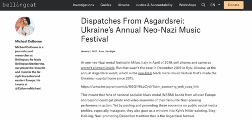 Ukraine Annual Neo-Nazi Music Festival 2020