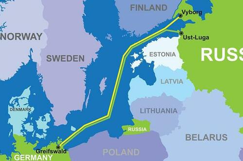 Nord Stream pipelines map