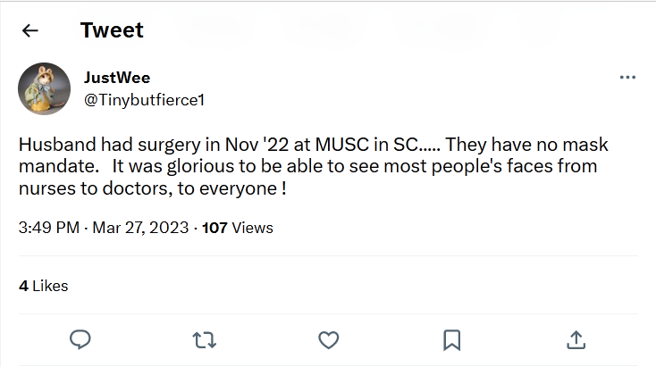 JustWee-tweet-27March2023-Husband had surgery in Nov 22 at MU