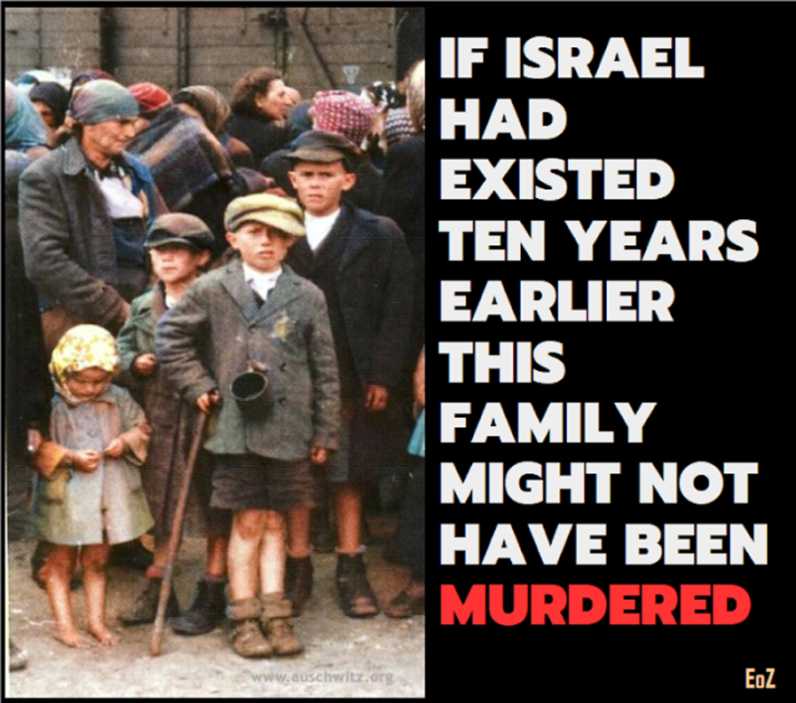 If Israel had existed ten years earlier this Family might not Have been Murdered