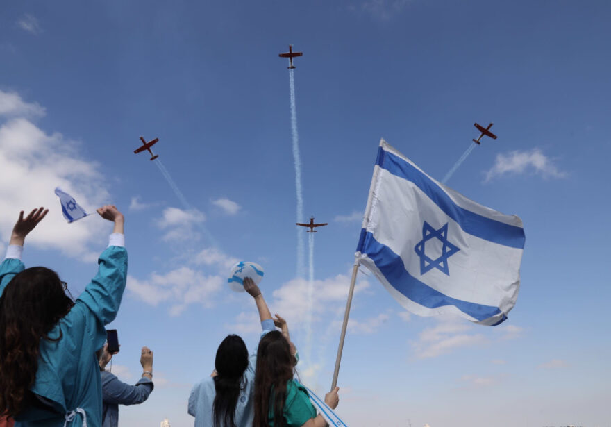 Israel Independence Day IAF jets fly over country for its 75th birthday