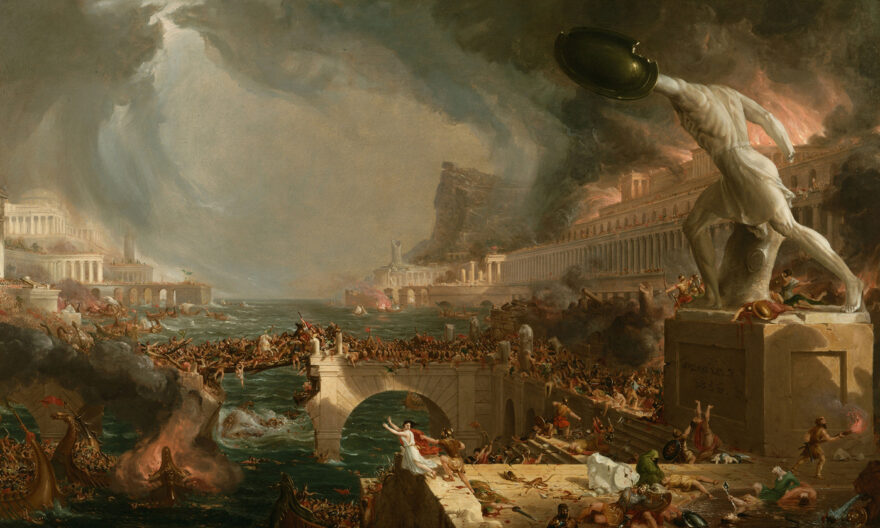 Cole Thomas - The Course of Empire Destruction 1836