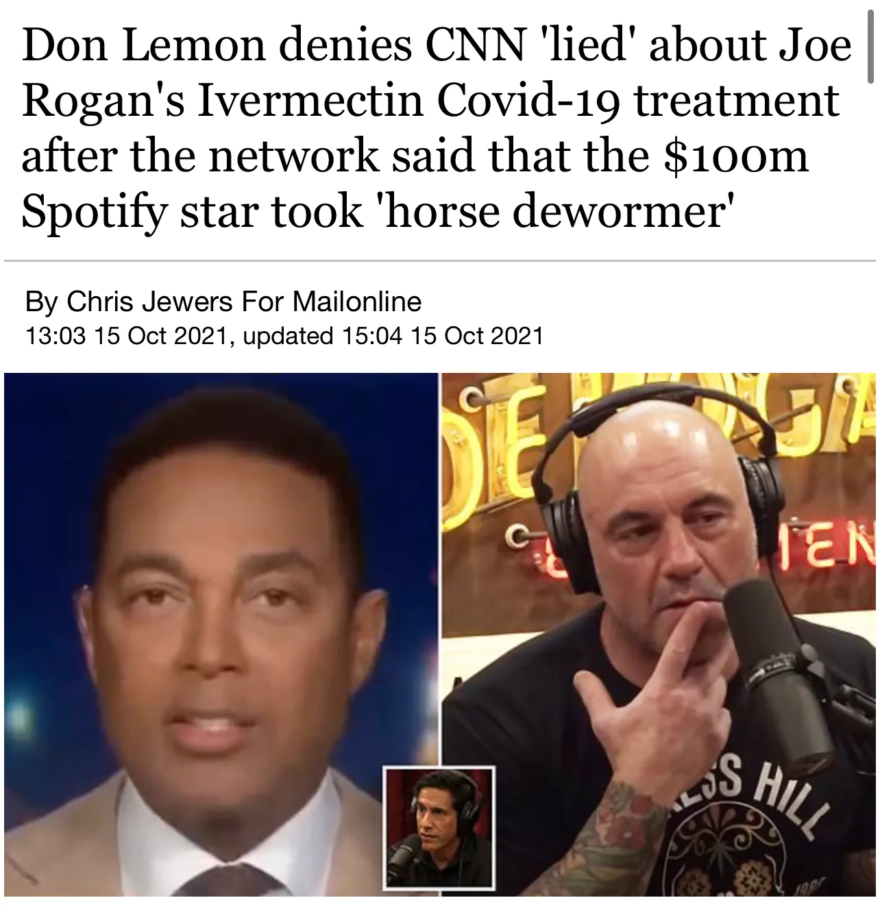 Don Lemon denies CNN lied about Joe Rogan Ivermectin covid-19 treatment