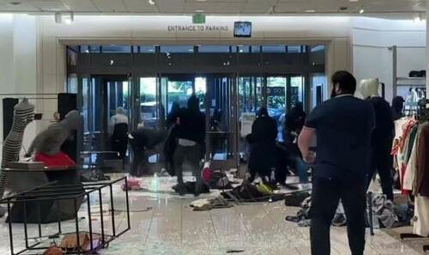 Systematically looted the Nordstrom store at the Westfield Topanga mall