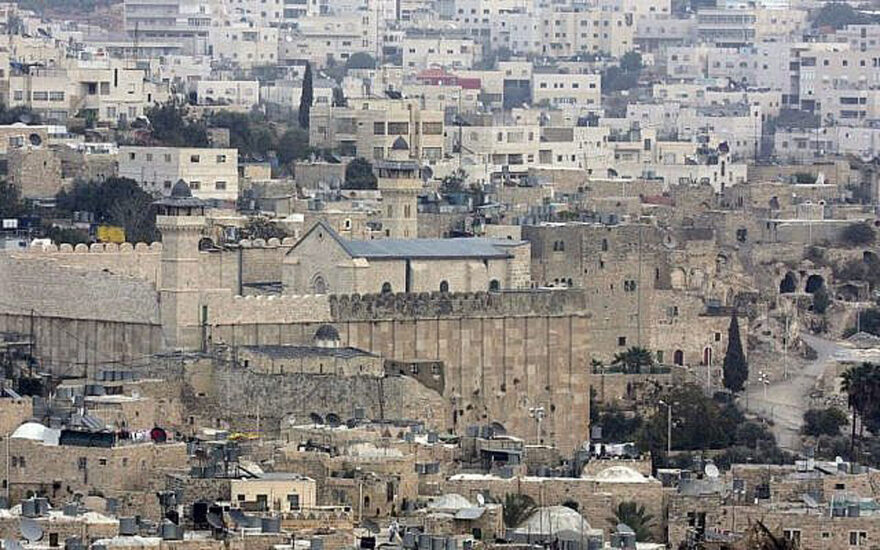 A view of the West Bank city of Hebron. (photo by Nati Shohat/Flash90)