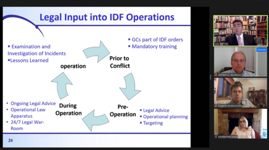 Israel Law of Armed Conflict-Legal Input into IDF Operations
