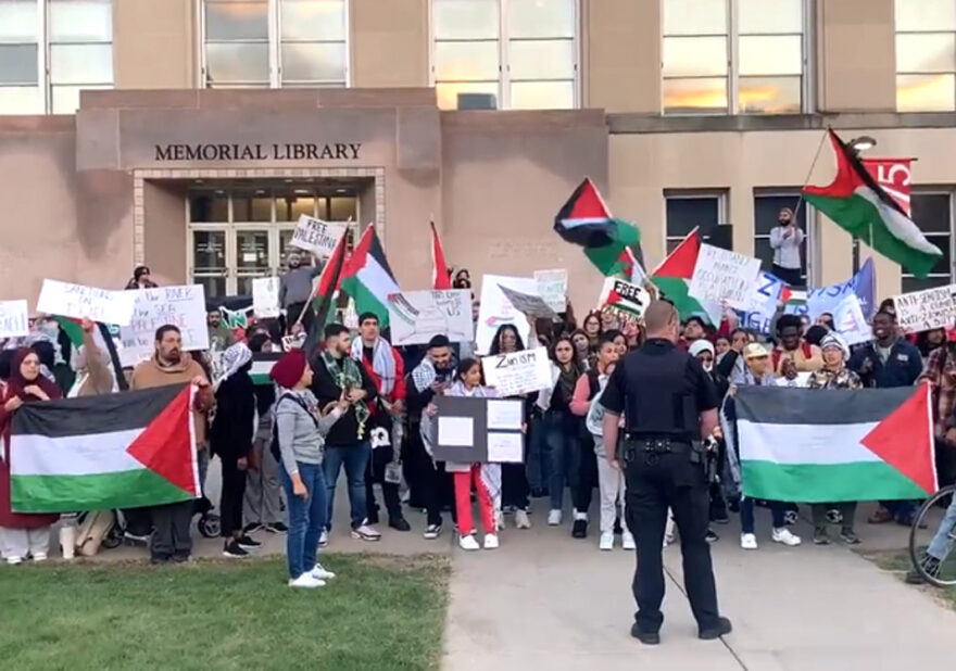 University of Wisconsin–Madison 11October2023Hamas Israel Palestine Protest