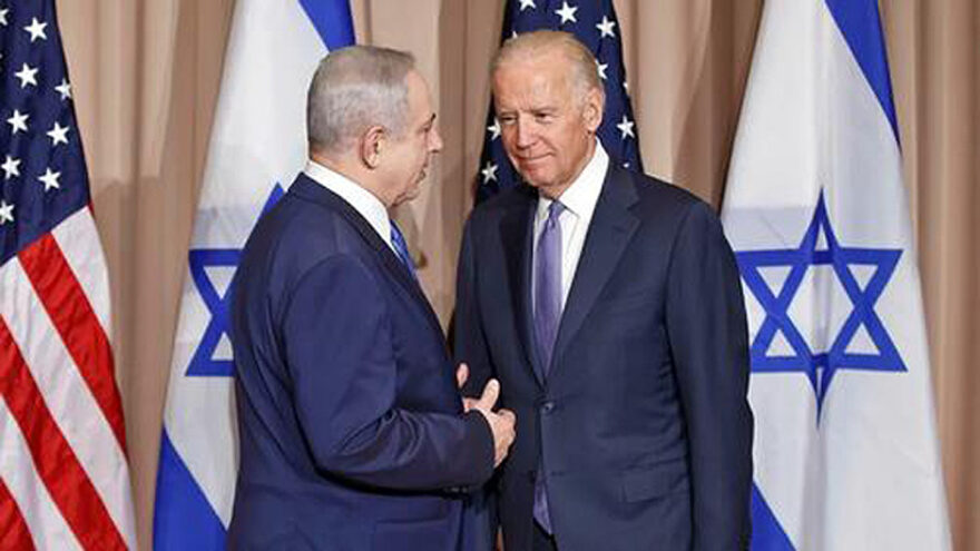 Israeli Prime Minister Benjamin Netanyahu and biden Via AP