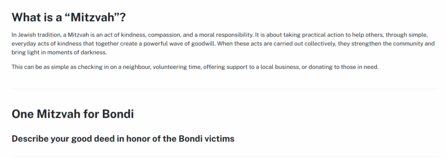 One Mitzvah for Bondi Screenshot-2025-12-19 text