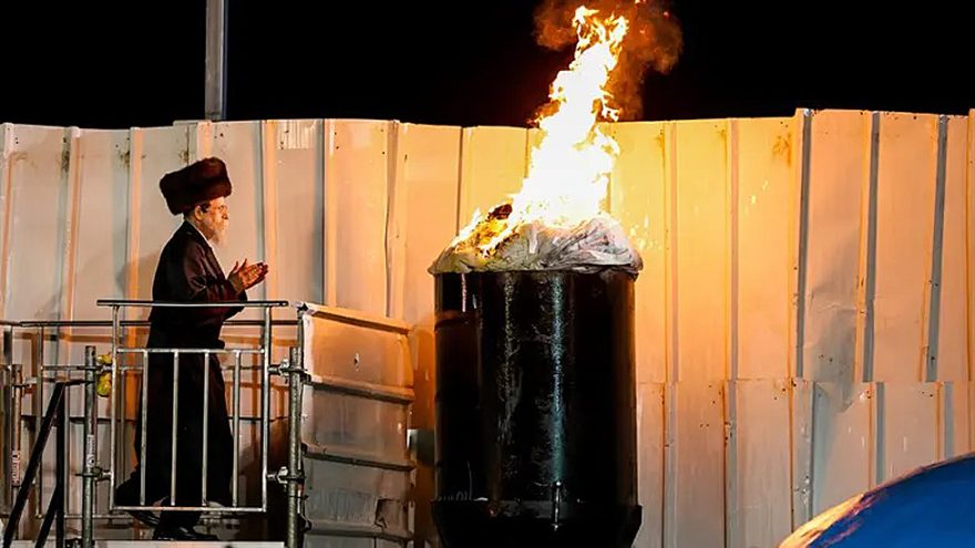 Meron Lag B'Omer celebration David Cohen/Flash90